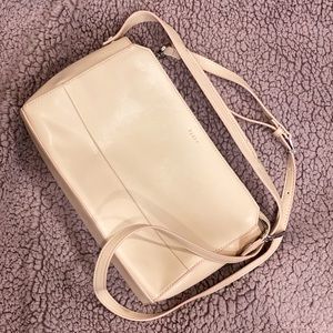 Pedroshoes (Singapore brand) Pink Leather Top Handle Bag with strap